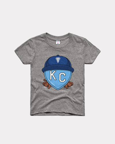 Kids Grey Mullet KC Heart Vintage Youth T-Shirt