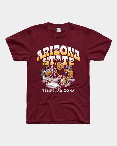 Maroon Arizona State Sun Devils Football Stadium Vintage T-Shirt