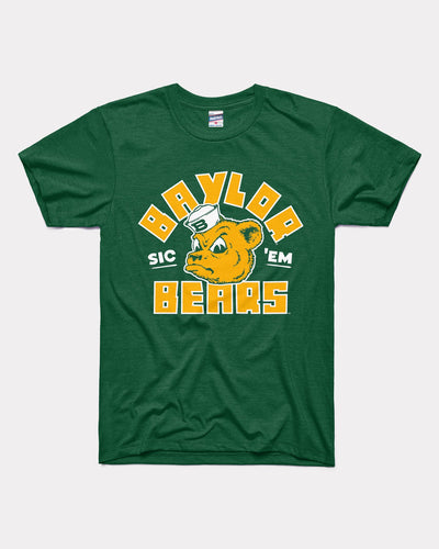 Forest Green Baylor Bears Sailor Bear Vintage T-Shirt