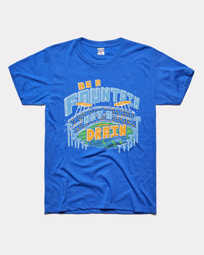 Royal Blue Hudism Be A Fountain Vintage T-Shirt