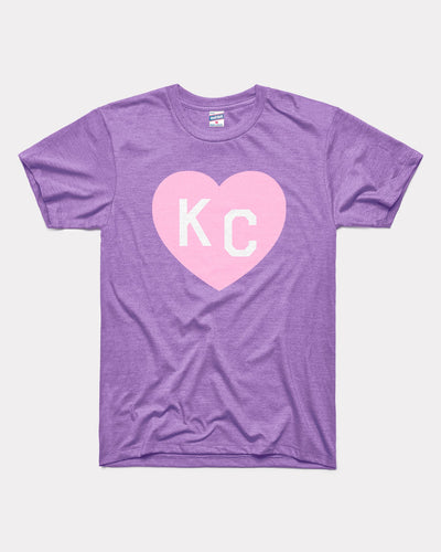 Lavender & Pink KC Heart Vintage T-Shirt