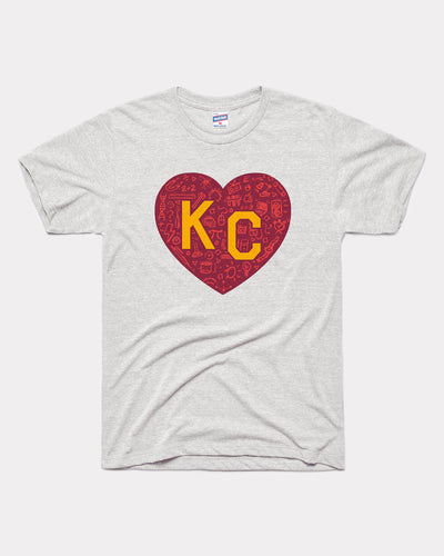 Ash Grey KC Academic Heart Vintage T-Shirt