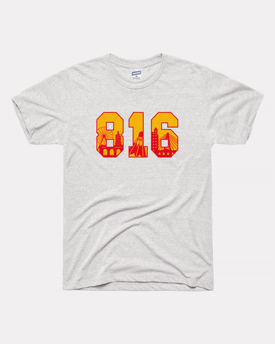 Kansas City 816 Day Ash Grey T-Shirt