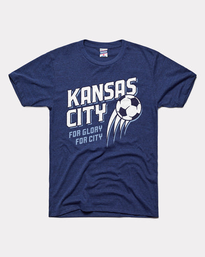 Navy Kansas City Soccer For City For Glory Vintage T-Shirt