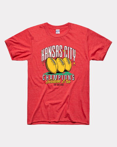 Kansas City Football Super Bowl Champions Red T-Shirt