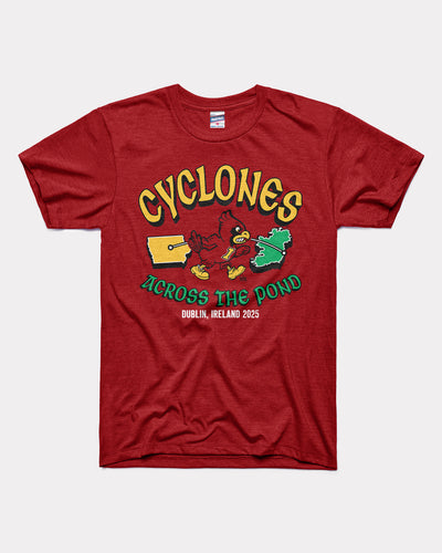 Iowa State Cyclones Across the Pond Cardinal T-Shirt