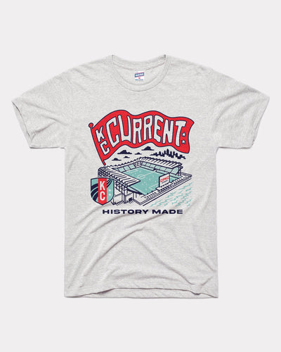 Ash Grey Kansas City Current CPKC Stadium Vintage T-Shirt