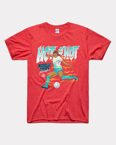 Red NWSLPA Michelle Cooper Caricature Vintage T-Shirt