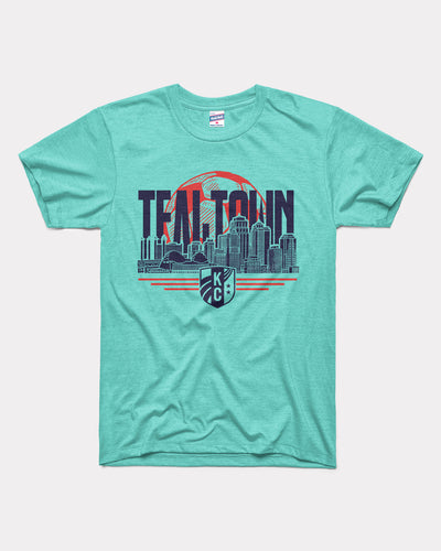 Teal KC Current Teal Town Vintage T-Shirt