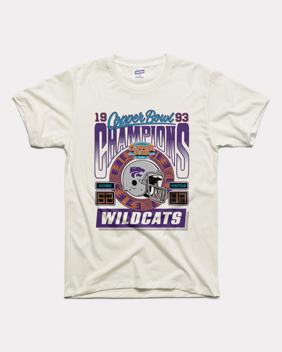 White Kansas State Wildcats 1993 Copper Bowl Champions Vintage T-Shirt