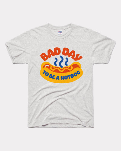 Ash Grey Bad Day to be a Hot Dog Vintage T-Shirt