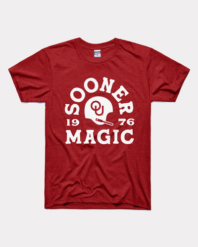 Cardinal Oklahoma Sooners Sooner Magic Football 1976 Vintage T-Shirt