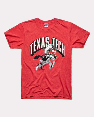 Texas Tech Arch Football Mascot Red T-Shirt