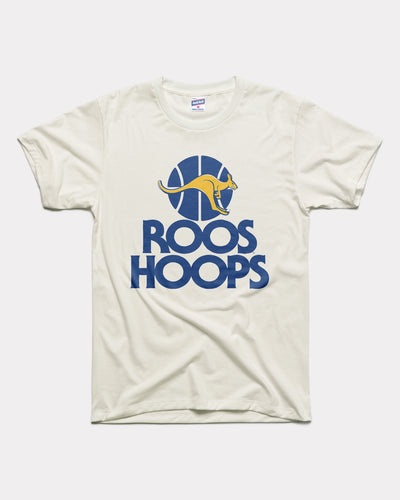 White Kansas City Roos Hoops Vintage T-Shirt
