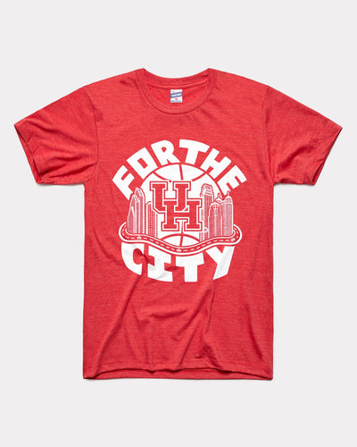 Red Cougars Houston For the City Vintage T-Shirt