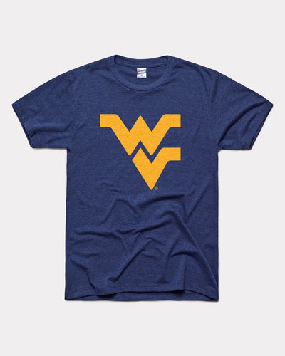 Navy West Virginia Mountaineers Logo Vintage T-Shirt