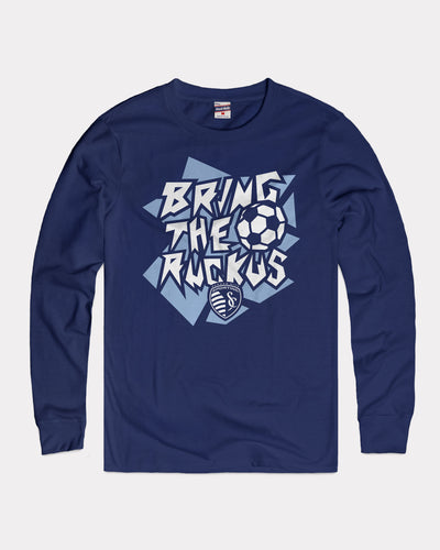 True Navy Sporting Kansas City Bring the Ruckus Vintage Long Sleeve T-Shirt