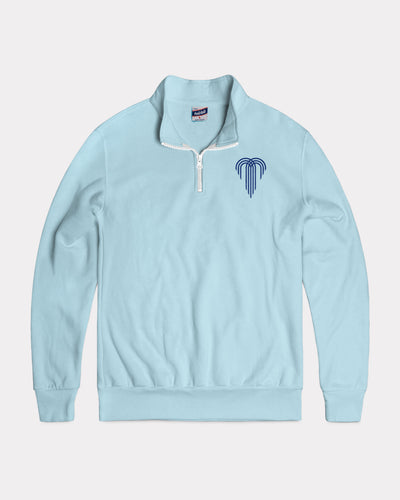 Powder Blue KC Fountains Vintage Quarter Zip