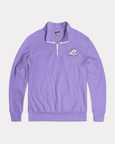 Lavender TCU Horned Frogs Quarter Zip Pullover