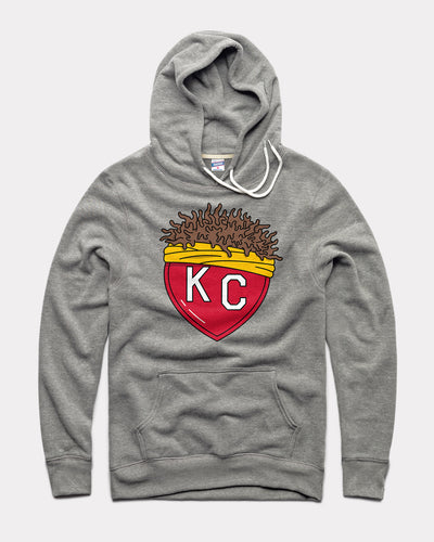 Grey Franchise KC Heart Vintage Hoodie Sweatshirt