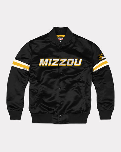 Black Missouri Tigers Vintage Bomber Jacket