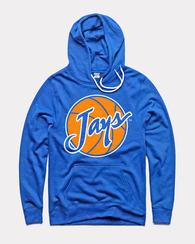 Royal Blue Creighton Jays Basketball Vintage Hoodie Sweatshirt