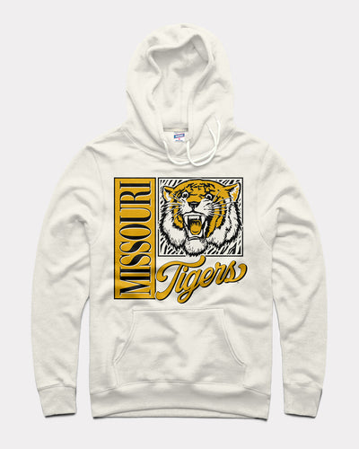 White Missouri Tigers Mascot Poster Vintage Hoodie Sweatshirt
