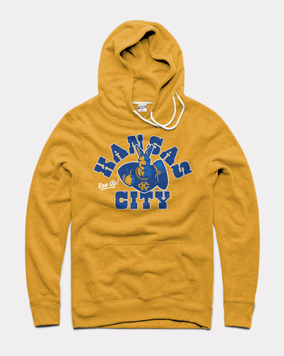 Gold Kansas City Kangaroos Vintage Hoodie Sweatshirt