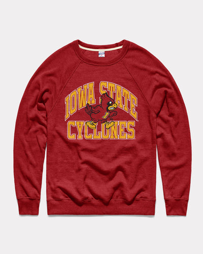 Cardinal Iowa State Cyclones Arch Vintage Crewneck Sweatshirt