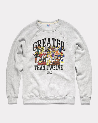 Ash Grey Big 12 Mascot Family Vintage Crewneck Sweatshirt