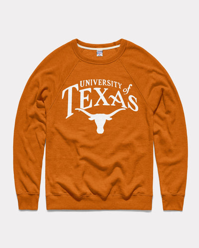 Burnt Orange Texas Longhorns Pennant Vintage Crewneck Sweatshirt