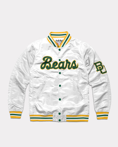 Baylor Bears White Varsity Jacket Front