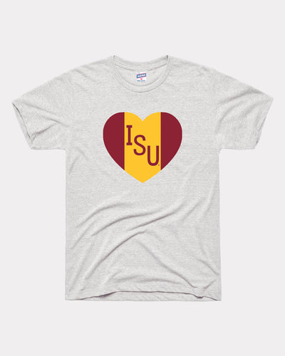Ash Iowa State Heart T-Shirt
