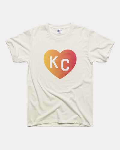 Vintage White KC Ombre Heart Vintage White T-Shirt