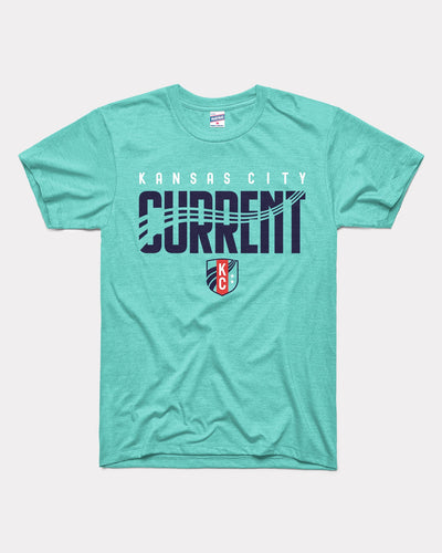 Teal Kansas City Current Waves Unisex Vintage T-Shirt