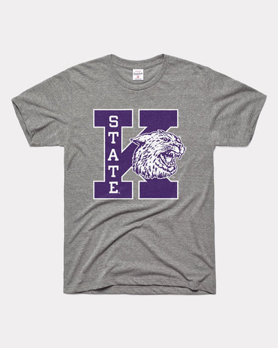 Grey Wabash Block K-State Wildcats Vintage T-Shirt