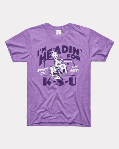 Lavender I'm Headin' For K-S-U Kansas State Vintage T-Shirt