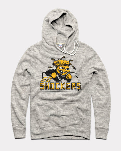 Athletic Grey Shockers Wichita State Vintage Hoodie