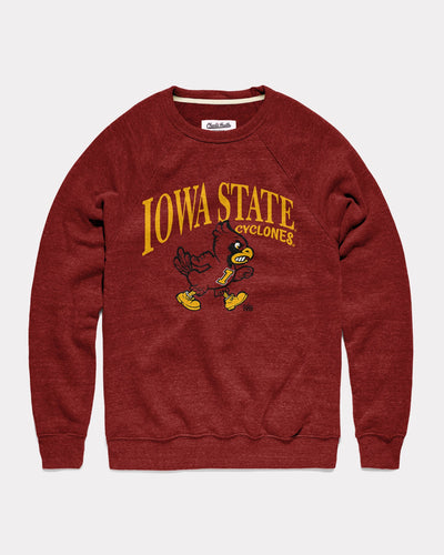 Cardinal Iowa State Cyclones Pennant Vintage Crewneck